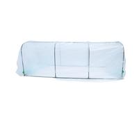 Portable Mini Greenhouse Tent Tent robddy Proof Proofproofing Outdoor Plant House for Gardening Entatists Steel Frame PE Cover Bleu ou Transparent 50 ou 82 Parties (50 * 200cm)