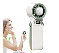 Portable Mini Handheld Fan - Foldable Lightweight Conditioner Cooler, Rechargeable, Led Display, Mini Personal Fan, | Foldable Conditioner Cooler Pocket F́an for Summer Outdoor Travel Home Office
