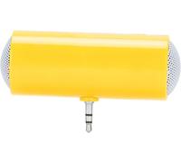 Portable Mini Stéréo Speaux, 3,5 Mm Jack Stéréo Mini Haut-Parleur Portable Portable Wireless Plug In Speaker To Music Watch Movies Play Games Speaker Pour Les Téléphones (Jaune)[Z1329]