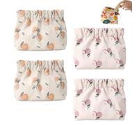 Portable Mini Storage Bag for Purse, Small Pouches for Purse, Mini Storage Bags for Purse, No Zipper Self-Closing Accessories Organizer, Mini Makeup Bag for Purse (4Pcs C)
