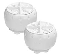 Portable Mini Washing Machine with Turbo Agitator, Mini Turbo Washer, Sink Washing Machine with USB And Suction Cup, for Travel, Rv, Dorm, Home Use (2Pcs)