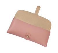 Portable Miniature Storage Pouches with Stylish Buckle Lock Organiser for Cosmetics Stationery Small Items PU Leather Multipurpose Utility Pouch