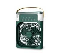 Portable Misting Fan With Water Mist Spray Cooling - Features 3 Adjustable Wind Speeds, Night Lights, Perfect Mini Desktop Fan For Office, Car, Home, And Beyond (Green)