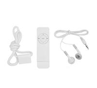Portable Mp3 Player Lossless Sound Compact Mp3 Player Portable Music Player Mp3 Music Player Support up to 64gb for Running Recording Gym Jogging Sports (Blanche)