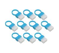 Portable Nail Duster 10 Pack Finger Ring Manicure Cleaning Brush