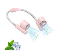 Portable Neck Fan - 90 Degree Adjustable 2400mAh Rechargeable 3 Speeds