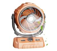 Portable Oscillating Fan, Camping Air Cooler Device, Digital Display Fan with Multi Speed Feature, Compact Rechargeable Breeze Unit, Travel Cooler with Sl uild, Outdoor Air Tool for Hiking Use
