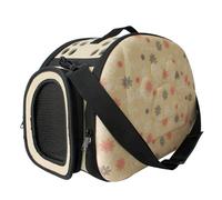 Portable Outing Pet Bag, Breathable EVA and Mesh Dog and Cat Carrying Bags, Foldable Shoulder Pet Basket Handbags, Hand Carrier Pet Supplies Space Cage Transport Box(Yellow)