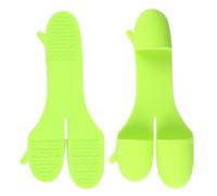 Portable Oven Mitts, Compact Pot Holders, Heat Resistant Cooking Gloves with Silicone Grip, Durable Kitchen Accessory for Cooking Baking, Grilling Restaurant Outdoor Picnic Pan Plate Men Women