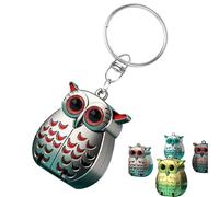 Portable Owl Keychain Nail Clipper, Foldable Mini Nail Clippers, 2025 New 2-in-1 Foldable Owl Nail Clippers with Nail File, German Professional Stainless Steel Mini Nail (Silver)