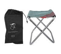 Portable Oxford Cloth Folding Stool, Lightweight Camping Folding Chair with High Strength 7075 Aluminum Frame, Compact Foldable Stool for Outdoor Fishing Picnic BBQ Travel and Sket (Grand vert foncé)