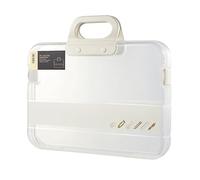 Portable Paperwork Case - Lightweight Document Holder Bags, A4 Paper Document Case for Office, Transparent Design File Documents Bag, Paperwork Bags, Documents Organizer Bag for Daily Use