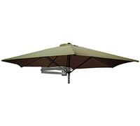 Portable parasols Wall Mount Patio Umbrella with Aluminium Pole, Outdoor Garden Yard Balcony Tilting Sunshade Umbrella, 7ft / 220cm Outdoo