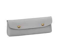 Portable Pencil Case for Travel, Small Makeup Brush Holder, Pencil Case for Women, Travel Organizer Pencil Case, Multi--Function Pencil Bag, Stylish Pencil Case for Women, Gris, riferimento alla