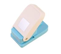 Portable Perforatrice Carré, 9.3x5x3.2cm Perforatrice Timbre, Métal PP Perforatrices Scrapbooking, Perforatrices À Papier, Pour La Création De Tampons D'étiquettes, Outils Manuels, Scrapbooking