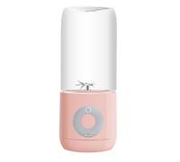 Portable Personal Blender Coupe USB Mini électrique Juicer Ménage Fruit Smoothie Mélangeur Shakes avec 3 lames 500ml / Rose 16,9 oz