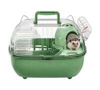 Portable Pet Carrier - Transparent Outing Cage for Small Animals | Travel Case with Secure Cover, Rabbits Rodents Mice Transport, Short Trip Car Accessories, Lizard Picnic Container for Family Use