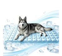 Portable Pet Cooling Pad - Polyester Breathable Anti Slip Summer Cover | Washable Pet Cooling Mat - Interactive Puppy Cooldown Pad for Outdoor Backyard Outside Yard Crate Camping Beach Indoor House