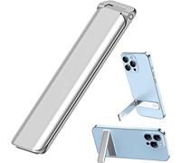 Portable Phone Holder, Ultra Thin Vertical And Horizontal Aluminum Table Stand, Adjustable Angle Mobile Phone Holder For Iphone Samsung Smartphone Accessories - Silver