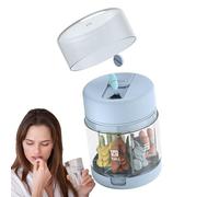 Portable Pill Box, Travel Organizer Container, Medication Supplement Storage, 7 Compartment Ideal for Pocket, Purse, Camping, Friends, Family, Travel Use Green, Blue, Coffee, White