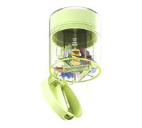 Portable Pill Box, Travel Organizer Container, Medication Supplement Storage, 7 Compartment Ideal for Pocket, Purse, Camping, Friends, Family, Travel Use Green, Blue, Coffee, White
