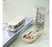 Portable Pill Cutter,1/2 1/4 Pills Splitter for Large,Pill Storage Organizer with Improved Sharp Blade, for Large, Small and Tiny Pills,Pill Storage Organizer,Easy to Carry (Mint Green)