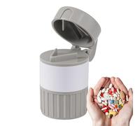 Portable Pill Cutter - Tablet Grinder | Portable Pill Case, Tablet Splitter Crusher, 4 In 1 Pulverizer Grinderr, Tablets Slicer, Drinking Cup, Tablets Crusher And Grinder For Small Pills