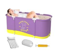 Portable - Pliable, renforcée, Grande capacité - Seau Bassin - 115 x 60 x 50 cm Eau Chaude Froide | pour Domicile Camping Extérieur Terrasse Jardin Été Nage Lavage