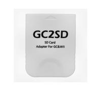 Portable Plug and Play Micro Storage Card Reader Adapter for Professional Game Consoles Compatible with Certain Brands如Wii and GC White