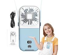 Portable - Portable - Mini | Petite batterie pliable rechargeable par USB - Cou multifonction pour le sport, le travail, les voyages et le refroidissement personnel - Confort extérieur et intérieur