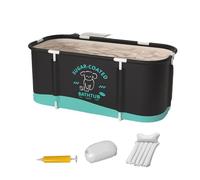 Portable pour Cabine de Douche - Structure Renforcée, Grande Capacité | 115 x 60 x 50 cm Eau Chaude Froide | pour Douche, Été, Piscine, Maison, Camping, Extérieur, Jardin