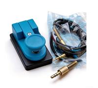 Portable pour ode morse réglable double pagaie CW Trainer pour radio jambon - ABS imprimé 3D pour mini clavier télégraphique avec base stable 6,95 x 4 x 3,8 cm (bleu)