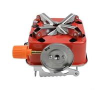 Portable pour Mini Réchaud Carré 2800W Pliable Camping Brûleur à Gaz en Acier Inoxydable Coupe-Vent Cuisine Extérieur pour Randonnée Pique-nique Barbecue Orange