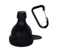 Portable Powder Funnel - Supplement Holder for Travel | PP Body with Carabiner Clip, 50ml Capacity Container, Gym Camping Accessory for Adults Seniors Post Workout Nutrition Routine