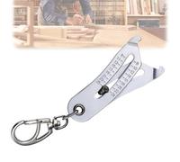 Portable Precise Thread Size Checker Keychain, porte-clés portables et précis Outil de vérification de la taille du filetage des écrous et des boulons Outil de vérification de la taille du filetage
