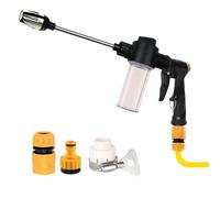 Portable Pressure Washer - Aluminum Alloy ABS 37x14cm Lightweight Durable | Handheld 360 Degree Adjustable Water Sprayer, High Pressure Garden Hose Nozzle | for Car Yard Home Balcony Patio Garage