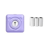 Portable Printer Mini Wireless Thermal Photo Printers DIY Sticker Label Maker Self-Adhesive Paper Rolls (Color : 203dpi 3white notes)