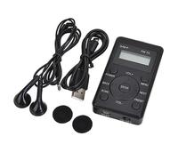 Portable Radio Mini Pocket FM DAB+ Digital Display Stereo Receiver LCD Built-In Battery Earphone Support Calendar