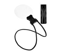 Portable Reading Magnifier, 5X 10X Magnify Tool, HandsFree Lens with Sturdy Build, Foldable Magnifier, Reading Tool with Clear Design, Vissions Accessory for Adults Elderly