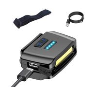 Portable Rechargeable Headlamp, Bright Sensor Light, 2.40x1.61x1.22 Inches Compact Lamp with Adjustable Build, LED Forehead Device, Hiking Gear with Style, Outdoor Accessory for Fishing and Walking