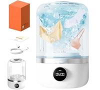 Portable Rechargeable Mini Washing Machine for Underwear,Waterproof Wireless Compact Clothes Washing Machines,LED Digital Display Travel Laundry Cup for Home,Dorm,Camping,Bra,Socks