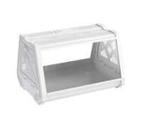 Portable Reptile Habitat, Compact Playpen Tank, Clear Ventilated Aquarium | Easy-Feed Top Hatch, Lightweight Field Carrier, Idéal pour Spider Snake Frog Care 10,63 x 7,48 x 7,48 pouces