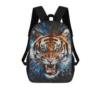 Portable Sac À Dos De Voyage Angry Tiger Galaxy Splash Sac À Dos d'affaires Imperméable Sacs À Dos pour Loisir, Trekking, Voyage, 42X32X14Cm