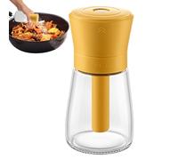 Portable Salt Shakers, Sugar Bottle Shaker, 4 Inches Pepper Dispenser with Lid, Glass Container, Cooking Accessory with Precise Control, Picnic Supplies for Home and Outdoor