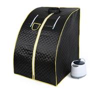 Portable Sauna Thérapeutique Vapeur Spa Chaise Maison Relax 98 x 70 x 80 cm 1.8L Noir