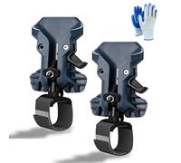 Portable Self-Locking Power Tool Holster - Quick Release Belt Clip Drill Holster for Tool Belt, Impact Holder Tool Belt Accessories for Drills, Hammers, Multitools, Flashlights (Blue*2PCS)