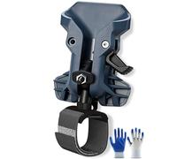 Portable Self-Locking Power Tool Holster, Universal Heavy Duty Drill Holder Belt Clip, Double Locks Compact Practical Quick Draw Belt Tool Holder for Cordless Drills Hammers & Wrench (Blue)