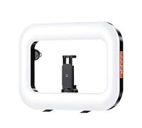 Portable Selfie Ring Light Handheld - Ringlicht Mit Integriertem Halter Halter Type-C Aufladbar | Blanc 21,8 x 29,5 cm Für Smartphone Live Streaming Selfies Video Büro Camping Schule