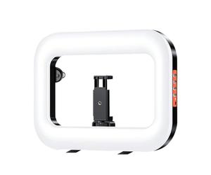 Portable Selfie Ring Light Handheld - Ringlicht Mit Integriertem Halter Type-C Aufladbar | Weiß 21,8 x 29,5 cm Für Smartphone Live Streaming Selfies Video Büro Camping Schule