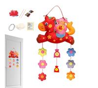 Portable Sewing Kit, Horse Theme Craft Set, 9.1x5.9 Inches Hand Sewing Kit with Complete Tools, Craft Bag Design, Professional Stitching Style with Compact Organization, Hobby Accessory for Adults